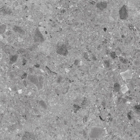 Glaseret porcelænsfliser til gulv 60x120, grå, mat, rektificeret, A4H97, terrazzo #8