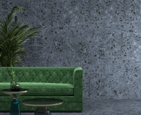 Glaseret porcelænsfliser til gulv 60x120, antracit, mat, rektificeret, A4H98, terrazzo