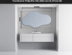 LED Badeværelses spejl med uregelmæssig form C221 #3