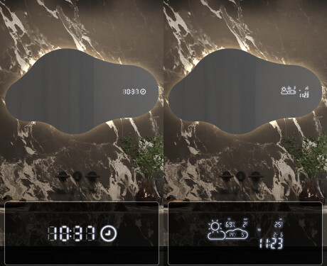 LED Badeværelses spejl med uregelmæssig form C221 #7