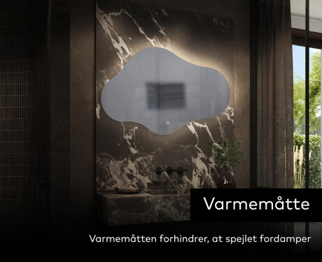 LED Badeværelses spejl med uregelmæssig form C221 #9