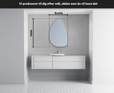 LED Badeværelses spejl med uregelmæssig form D221 #4