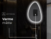 LED Badeværelses spejl med uregelmæssig form B222 #8