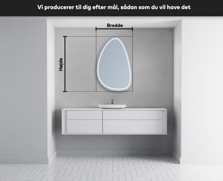 LED Badeværelses spejl med uregelmæssig form B223 #5