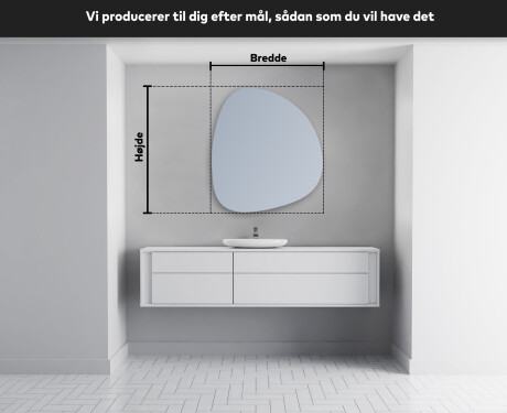 LED Badeværelses spejl med uregelmæssig form EG221 #4