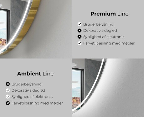 LED Badeværelses spejl med uregelmæssig form EG223 #2