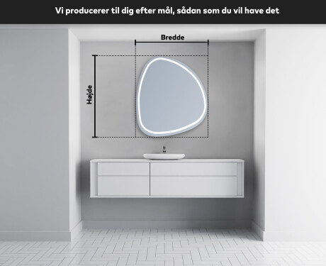 LED Badeværelses spejl med uregelmæssig form EG223 #5