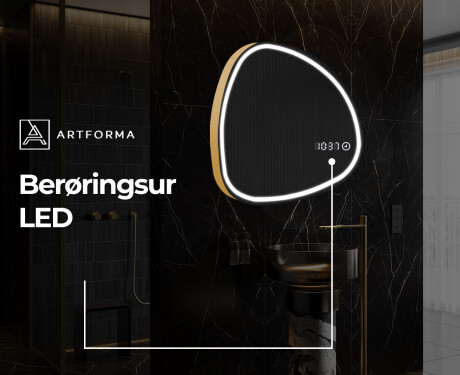 LED Badeværelses spejl med uregelmæssig form EG223 #8