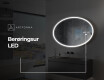 Ovalt badeværelses spejl med LED L227 #9