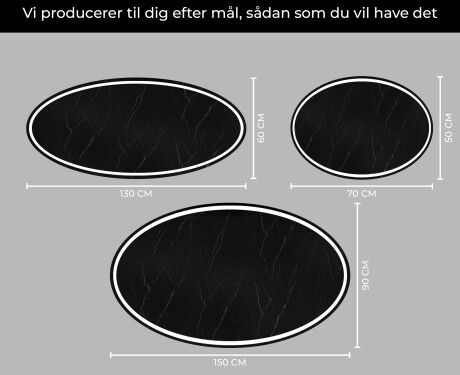 Ovalt badeværelses spejl med LED L228 #5