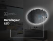 Ovalt badeværelses spejl med LED L228 #8