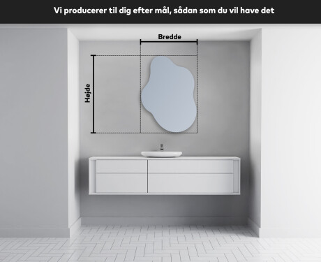 LED Badeværelses spejl med uregelmæssig form EM221 #4