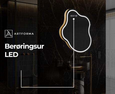 LED Badeværelses spejl med uregelmæssig form EM223 #8