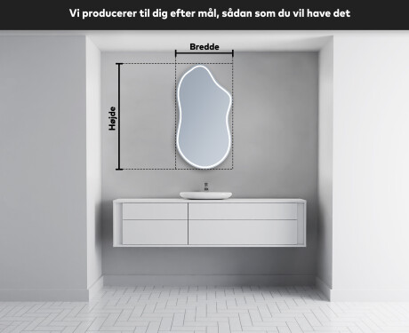 LED Badeværelses spejl med uregelmæssig form F223 #5
