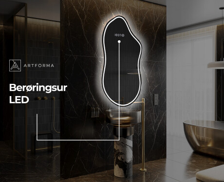 LED Badeværelses spejl med uregelmæssig form F223 #7