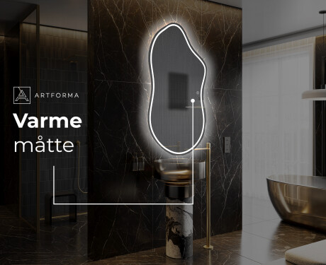 LED Badeværelses spejl med uregelmæssig form F223 #8