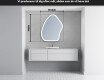 LED Badeværelses spejl med uregelmæssig form G222 #5