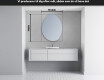LED Badeværelses spejl med uregelmæssig form U221 #4