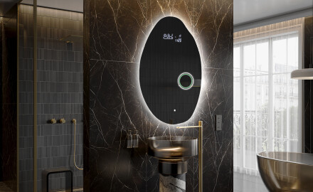 LED Badeværelses spejl med uregelmæssig form U221