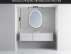 LED Badeværelses spejl med uregelmæssig form U222 #5