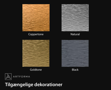 Badeværelsesspejl med elegant metaldekoration L289 #2