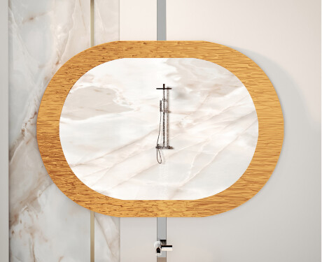 Badeværelsesspejl med elegant metaldekoration L289 #5