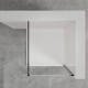 Walk-in-skab i gennemsigtigt glas med sort profil #4