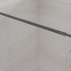 Walk-in-skab i gennemsigtigt glas med sort profil #5