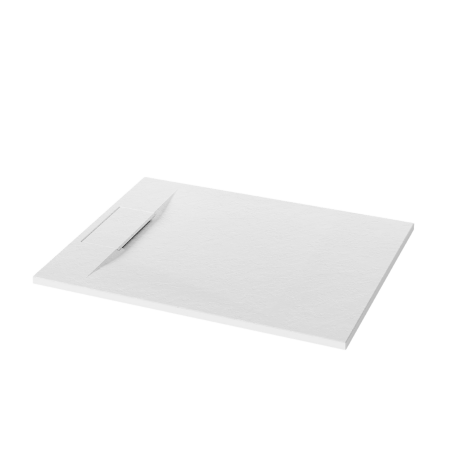 Rektangulær bruseniche Avero 90x110 cm hvid #7