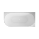 Astri fritstående badekar til vægmontering, 150 cm, højre side,  leveres komplet med vandlås, prop og et elegant overløb #5