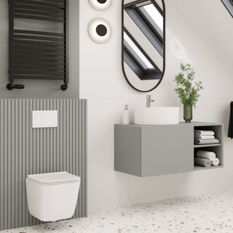 WC WC uden flange PAROS hvid med skylleforing #2
