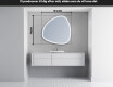 LED Badeværelses spejl med uregelmæssig form J222 #5