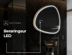 LED Badeværelses spejl med uregelmæssig form J223 #9