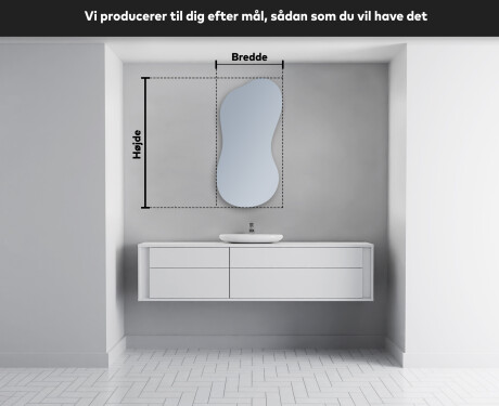 LED Badeværelses spejl med uregelmæssig form K221 #4