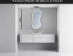 LED Badeværelses spejl med uregelmæssig form K222 #5