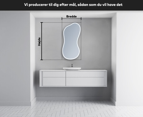 LED Badeværelses spejl med uregelmæssig form K223 #4