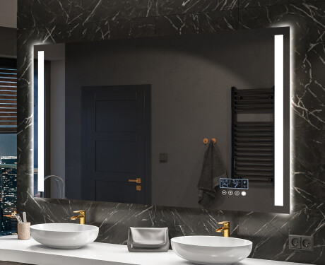 Spejl med lys til badeværelse L02 #10