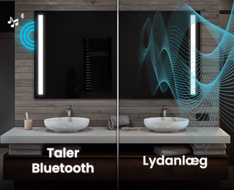 Spejl med lys til badeværelse L02 #5