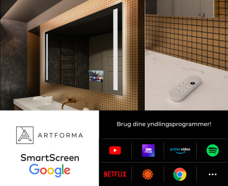 Spejl med lys til badeværelse L02 #4