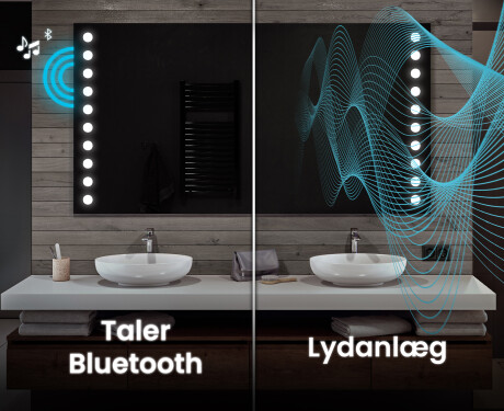 Spejl med lys til badeværelse L06 #5