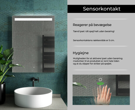 Badeværelsesspejle med LED lys til væg L12 #7