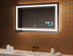 Badeværelsesspejle med LED lys til væg L15 120x80cm - SmartScreen, DualColor, Varmemåtte