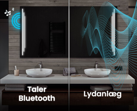 Spejl med lys til badeværelse L27 #5