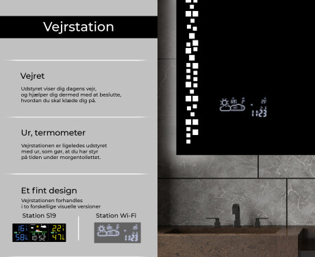 Badeværelsesspejle med LED lys til væg L38 #5