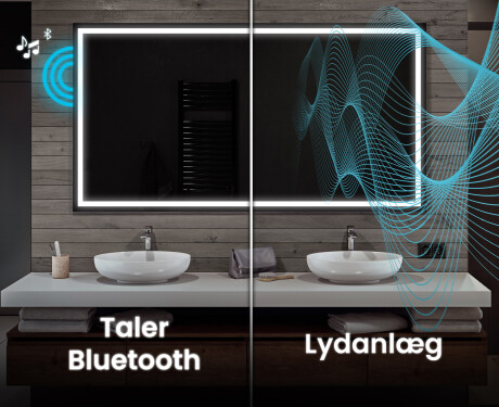 Spejl med lys til badeværelse L49 #5