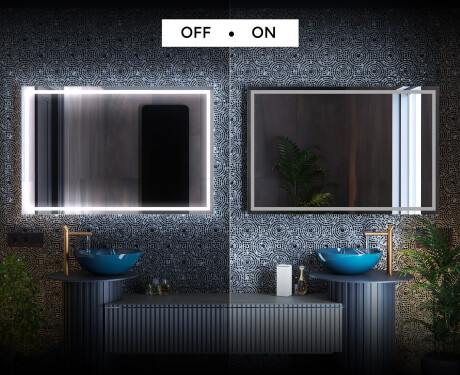 Spejl med lys til badeværelse L49 #3