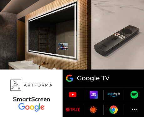 Spejl med lys til badeværelse L49 #5