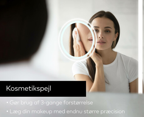 Spejl med lys til badeværelse L49 #8