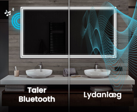 Badeværelsesspejle med LED lys til væg L57 #5