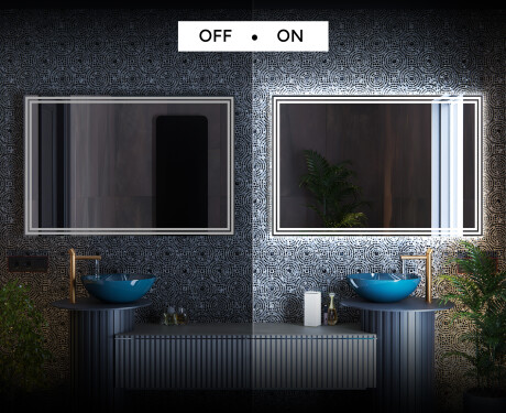 Badeværelsesspejle med LED lys til væg L57 #3